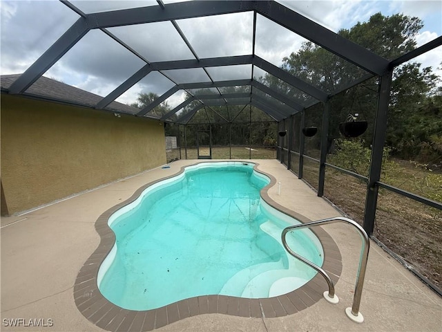 4335 18th Ave SE, Naples, FL 34117 - outdoor pool featuring a patio area and a lanai