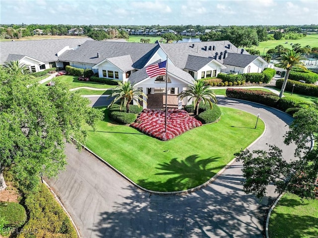 aerial perspective of suburban area