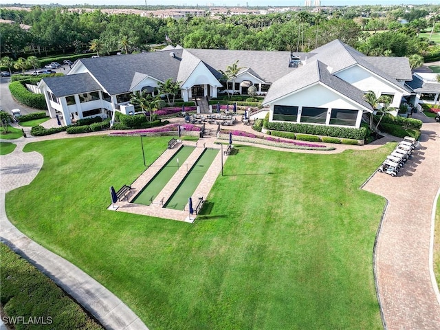 view of subject property
