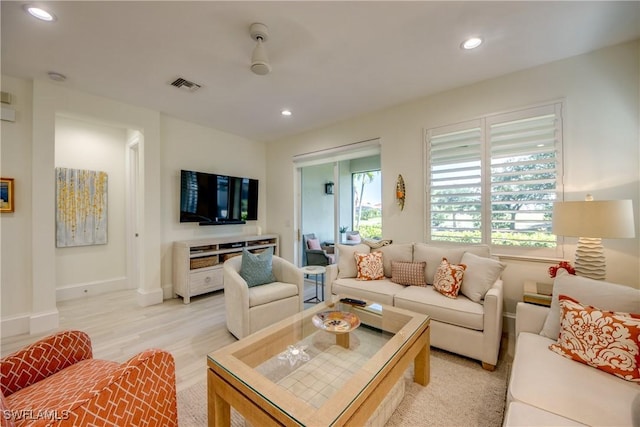 9373 Aviano Dr, Fort Myers, FL 33913 - living area with light wood-style flooring and recessed lighting