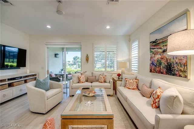 9373 Aviano Dr, Fort Myers, FL 33913 - living room with recessed lighting and light wood-type flooring
