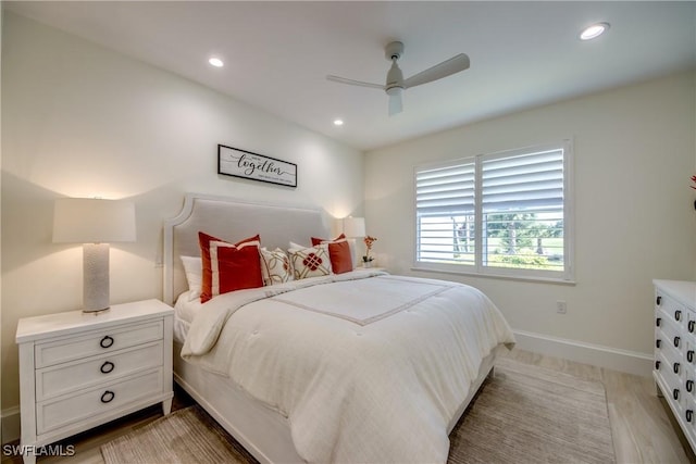 9373 Aviano Dr, Fort Myers, FL 33913 - bedroom featuring recessed lighting and a ceiling fan