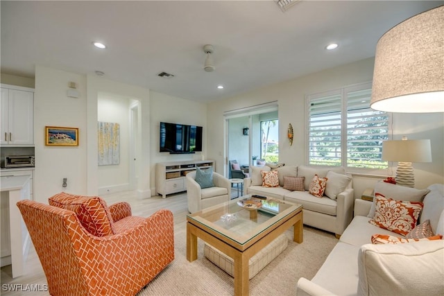 9373 Aviano Dr, Fort Myers, FL 33913 - living area with recessed lighting and light wood finished floors