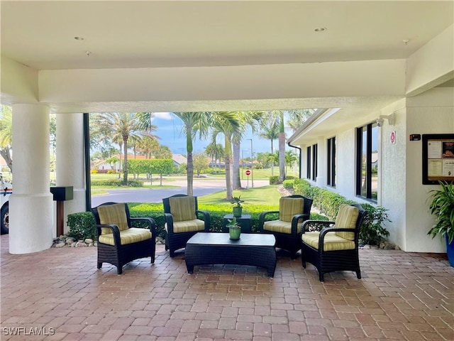 5985 Bloomfield Cir Unit D205, Naples, FL 34112 - view of patio / terrace featuring view of golf course