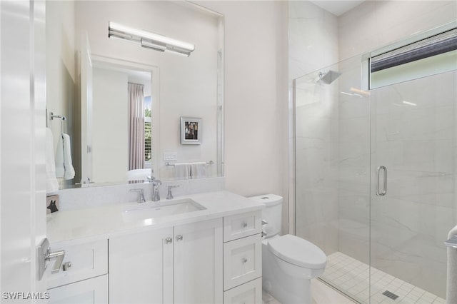 18492 Miromar Lakes Blvd W, Miromar Lakes, FL 33913 - full bathroom with a marble finish shower, toilet, and vanity