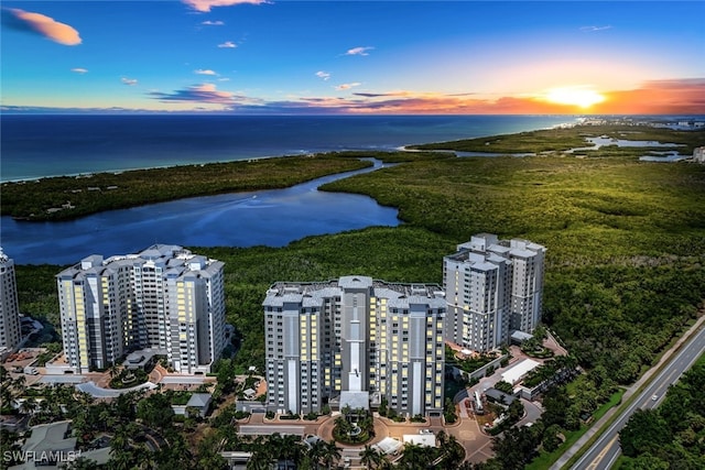 315 Dunes Blvd Unit 307, Naples, FL 34110 - aerial view at dusk of a water view