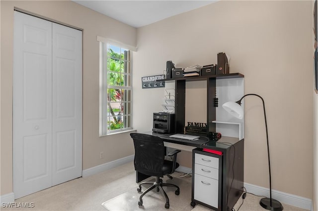 20408 Foxworth Cir, Estero, FL 33928 - office space with baseboards and light carpet
