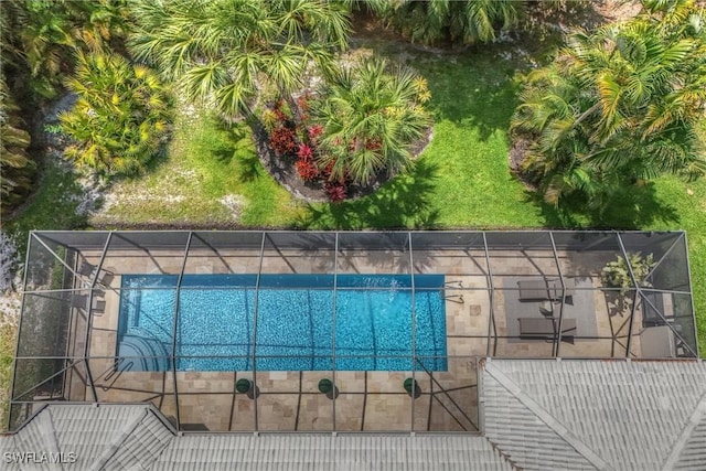 2026 Merlin Ct, Naples, FL 34105 - outdoor pool featuring a lanai
