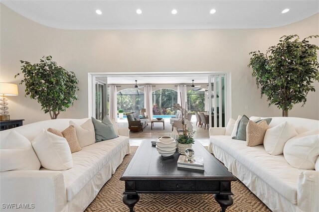 2026 Merlin Ct, Naples, FL 34105 - living room with recessed lighting