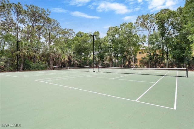 2026 Merlin Ct, Naples, FL 34105 - view of tennis court featuring community basketball court