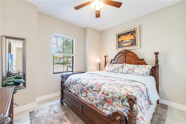 28135 Foxrock Ct, Bonita Springs, FL 34135 - bedroom with baseboards and a ceiling fan