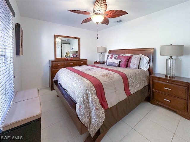 3790 35th Ave NE, Naples, FL 34120 - bedroom featuring light tile patterned flooring and ceiling fan