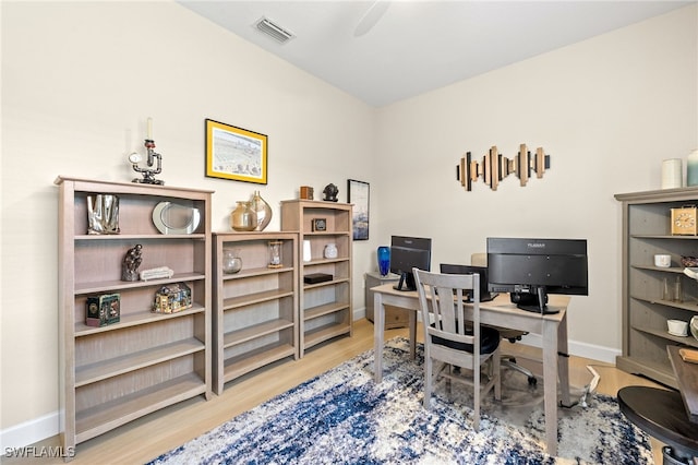 5687 Whispering Willow Way, Fort Myers, FL 33908 - office area featuring wood finished floors and baseboards