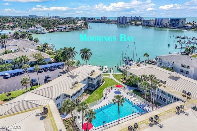 354 Harbour Dr Unit 354, Naples, FL 34103 - view of urban area featuring a nearby body of water and a pool