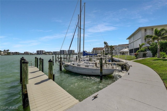 354 Harbour Dr Unit 354, Naples, FL 34103 - dock area with a water view