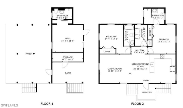 150 Pearl St, Fort Myers Beach, FL 33931 - home floor plan