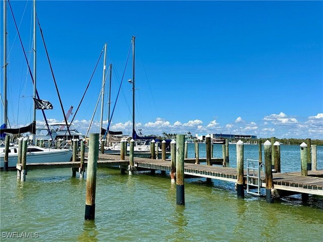 150 Pearl St, Fort Myers Beach, FL 33931 - dock area with a water view