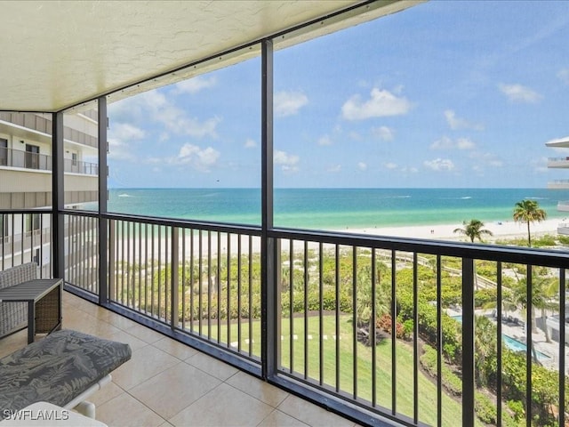 840 S Collier Blvd Unit 706, Marco Island, FL 34145 - balcony featuring view of water and beach