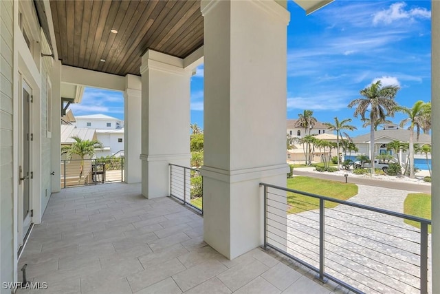 26906 Mclaughlin Blvd, Bonita Springs, FL 34134 - view of patio with a residential view and covered porch