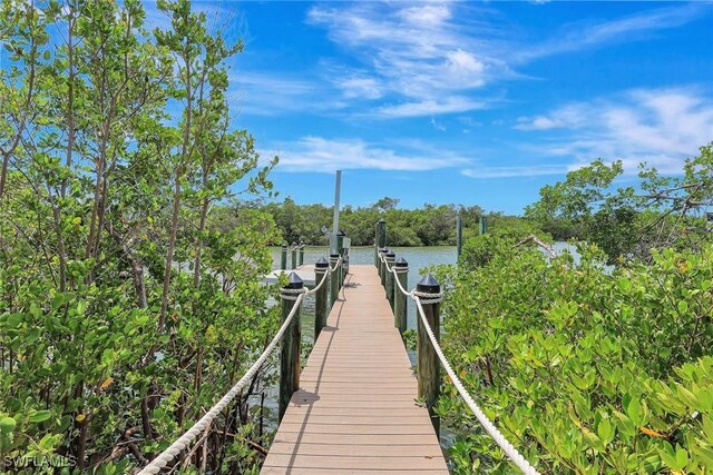 26906 Mclaughlin Blvd, Bonita Springs, FL 34134 - dock area featuring a water view