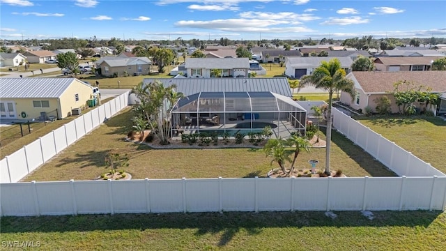 aerial perspective of suburban area