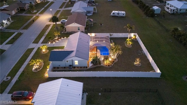 view from above of property