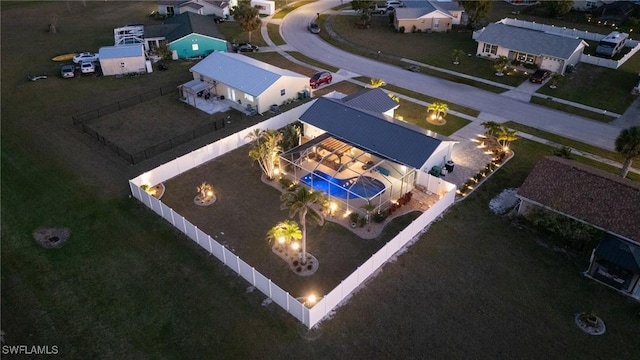view from above of property