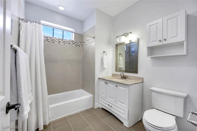 27150 Mora Rd, Bonita Springs, FL 34135 - full bathroom featuring toilet, shower / tub combo, and vanity