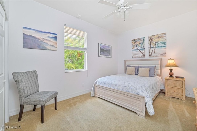 7810 Twin Eagle Ln, Fort Myers, FL 33912 - carpeted bedroom featuring baseboards and ceiling fan