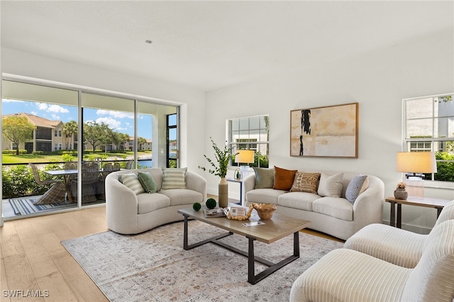 4485 Dover Ct Unit 1202, Naples, FL 34105 - living room featuring wood finished floors