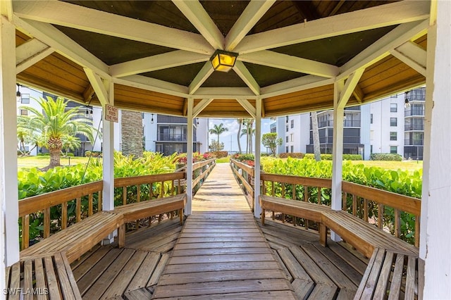 3460 N Key Dr Unit 210, North Fort Myers, FL 33903 - deck with a gazebo