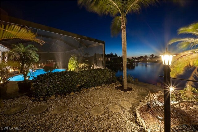 170 June Ct, Marco Island, FL 34145 - view of yard at twilight