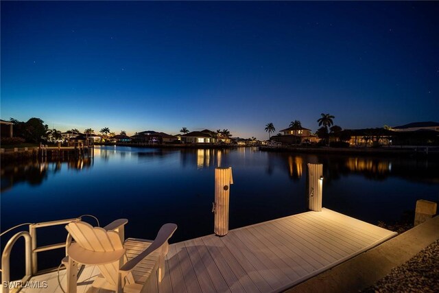 170 June Ct, Marco Island, FL 34145 - dock area with a water view