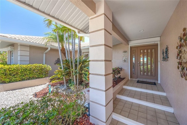 170 June Ct, Marco Island, FL 34145 - property entrance featuring stucco siding