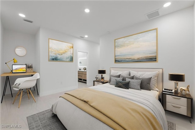3201 18th St W, Lehigh Acres, FL 33971 - bedroom featuring recessed lighting, ensuite bathroom, and baseboards
