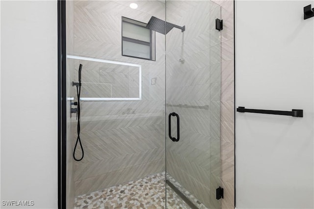 3201 18th St W, Lehigh Acres, FL 33971 - full bathroom featuring a shower stall