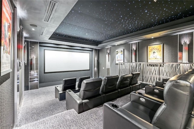 6897 Grenadier Blvd Unit 601, Naples, FL 34108 - cinema with carpet and a raised ceiling
