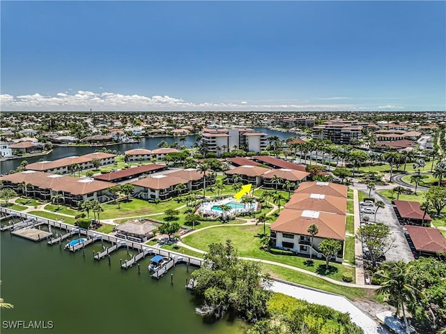 525 Seaview Ct Unit M1, Marco Island, FL 34145 - aerial view of residential area featuring a nearby body of water