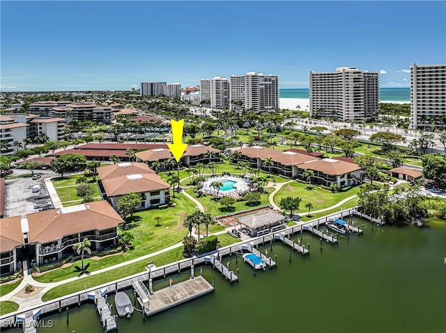 525 Seaview Ct Unit M1, Marco Island, FL 34145 - view of urban area with a large body of water