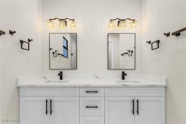 956 Columbus Blvd S, Lehigh Acres, FL 33974 - full bathroom featuring double vanity