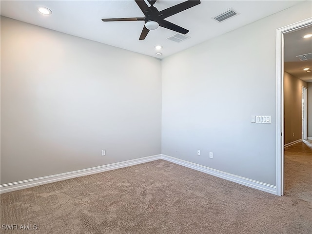 4564 Almada Ln, Wesley Chapel, FL 33543 - unfurnished room featuring carpet flooring, ceiling fan, recessed lighting, and baseboards