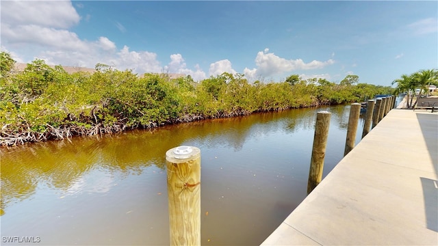 8161 Moyer Ln, Bokeelia, FL 33922 - dock area featuring a water view