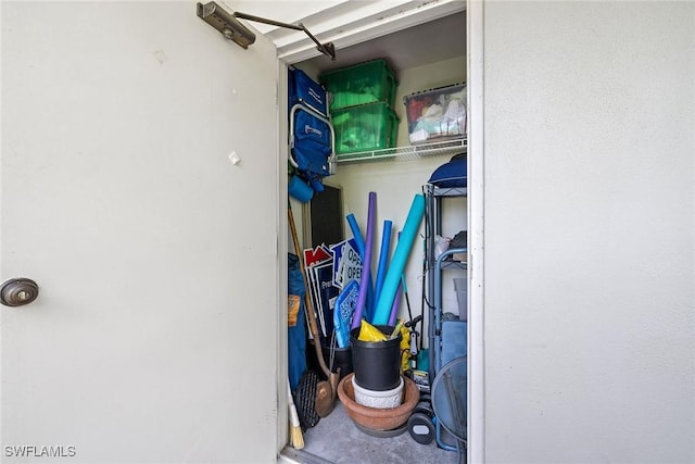 view of storage