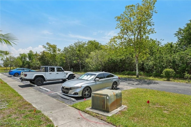 view of uncovered parking lot