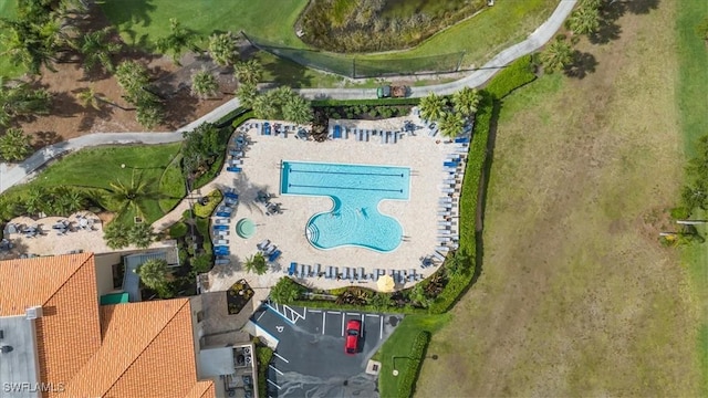 26740 Rosewood Pointe Ln Unit 102, Bonita Springs, FL 34135 - drone / aerial view of a pool