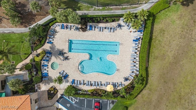26740 Rosewood Pointe Ln Unit 102, Bonita Springs, FL 34135 - aerial view of a pool