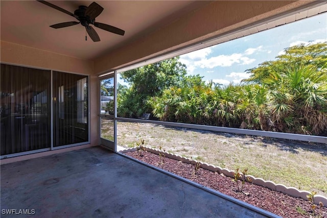 497 Bethany Village Cir, Lehigh Acres, FL 33936 - view of patio with ceiling fan
