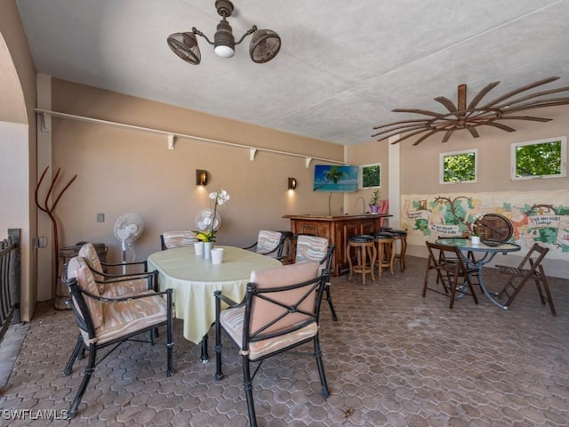 622 Bimini Ave, Marco Island, FL 34145 - dining room featuring stone finish flooring