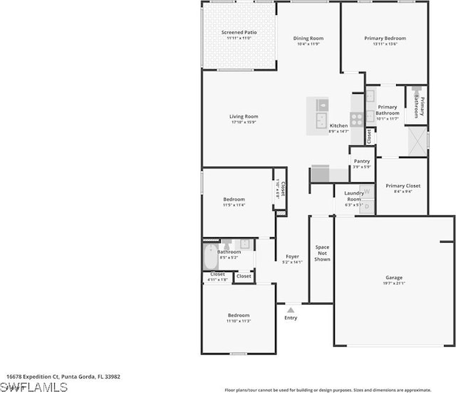 16678 Expedition Ct, Punta Gorda, FL 33982 - property floor plan