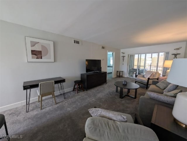 2111 Barkeley Ln Unit 13, Fort Myers, FL 33907 - carpeted living room featuring baseboards